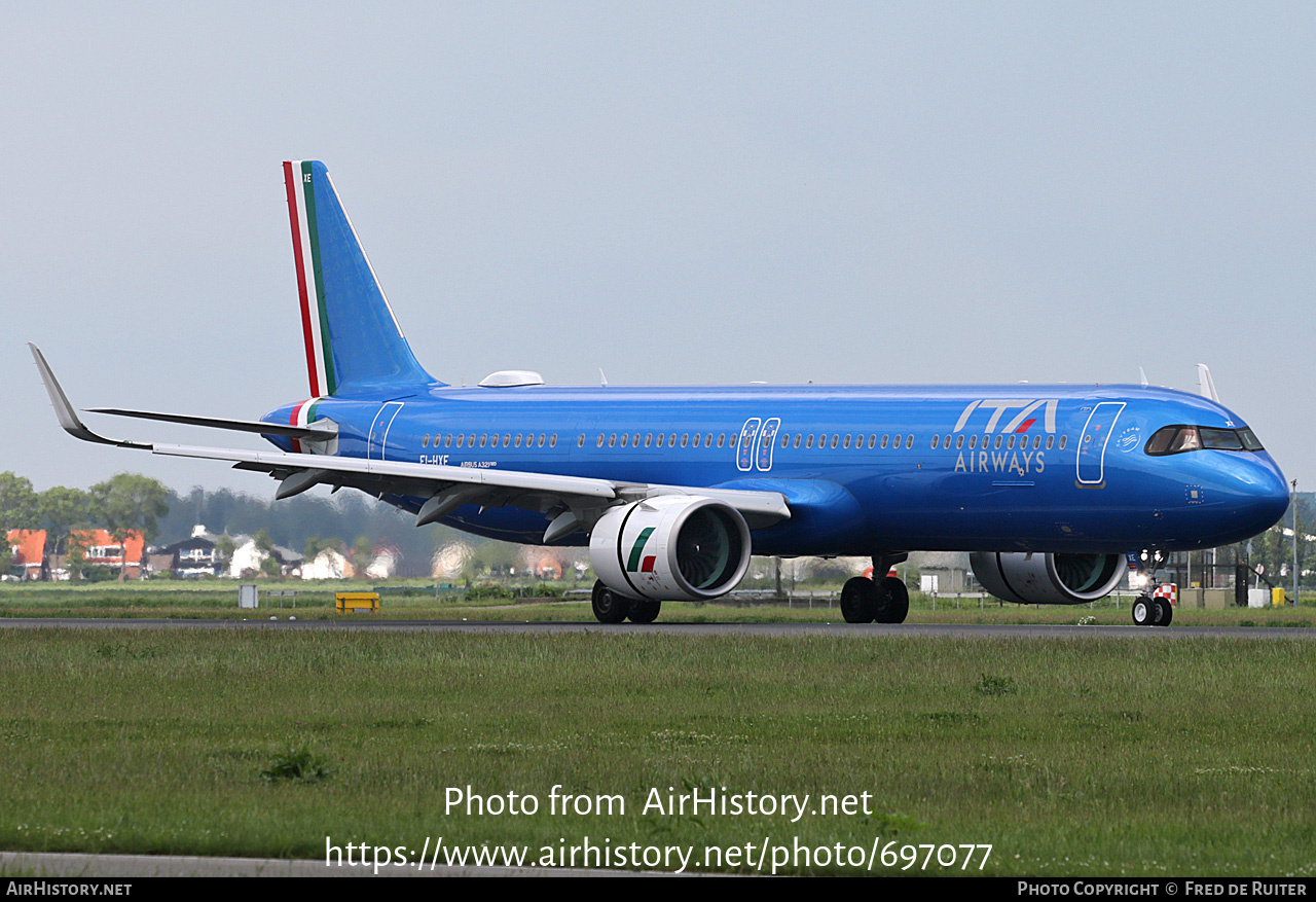 Aircraft Photo of EI-HXE | Airbus A321-271NX | ITA Airways | AirHistory.net #697077