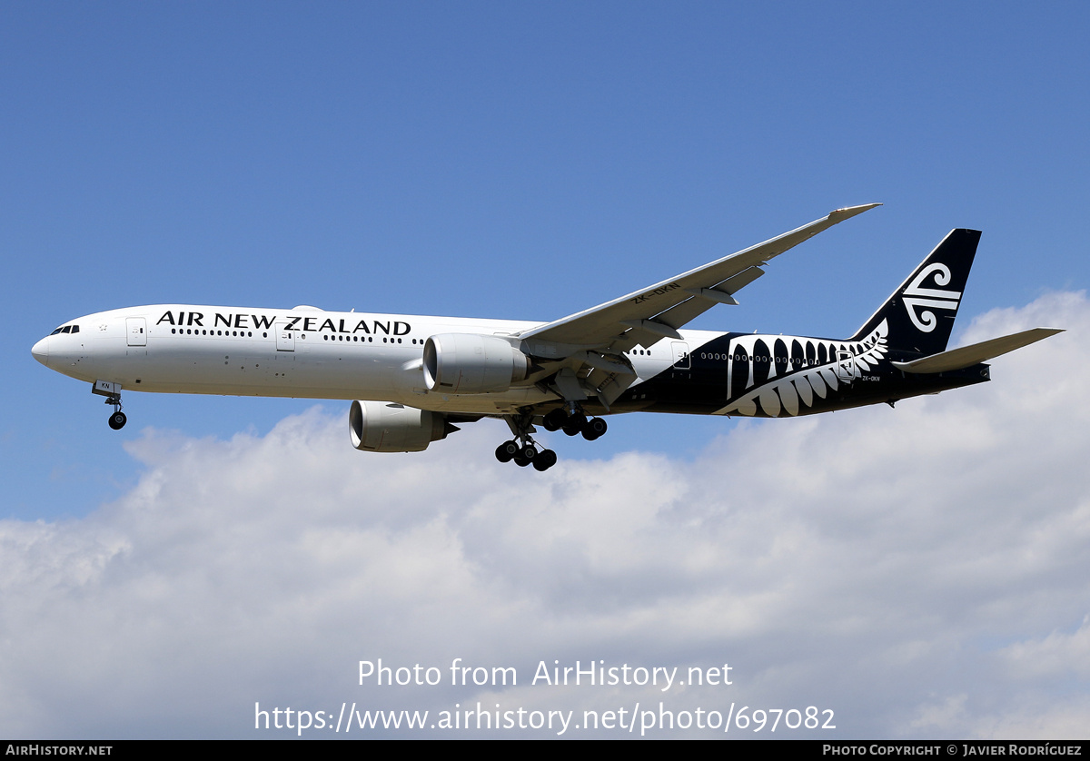 Aircraft Photo of ZK-OKN | Boeing 777-319/ER | Air New Zealand | AirHistory.net #697082