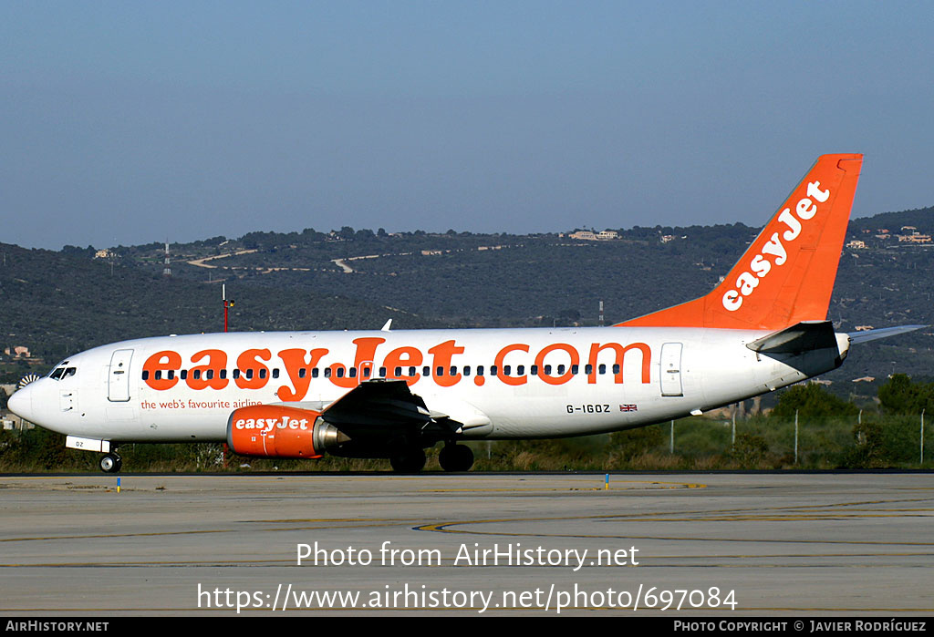 Aircraft Photo of G-IGOZ | Boeing 737-3Q8 | EasyJet | AirHistory.net #697084