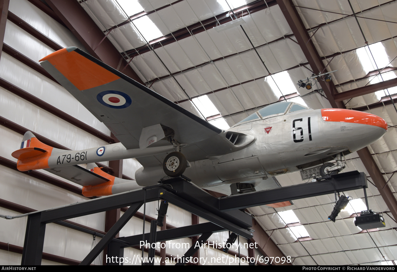 Aircraft Photo of A79-661 | De Havilland D.H. 115 Vampire T35 | Australia - Air Force | AirHistory.net #697098