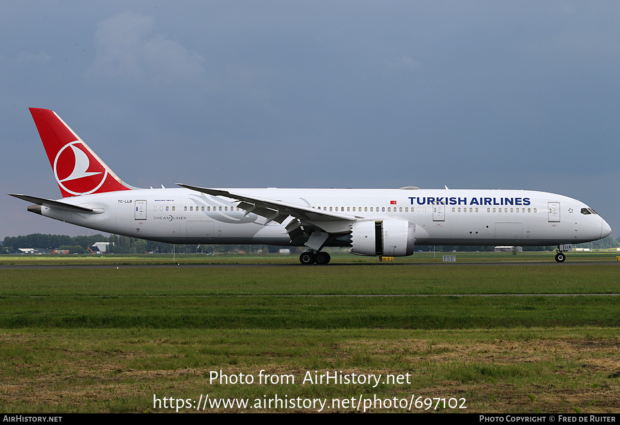 Aircraft Photo of TC-LLB | Boeing 787-9 Dreamliner | Turkish Airlines | AirHistory.net #697102