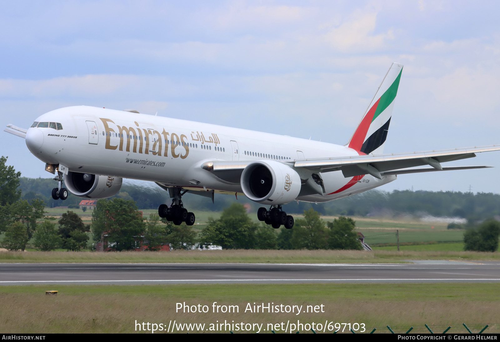 Aircraft Photo of A6-EQM | Boeing 777-300/ER | Emirates | AirHistory.net #697103