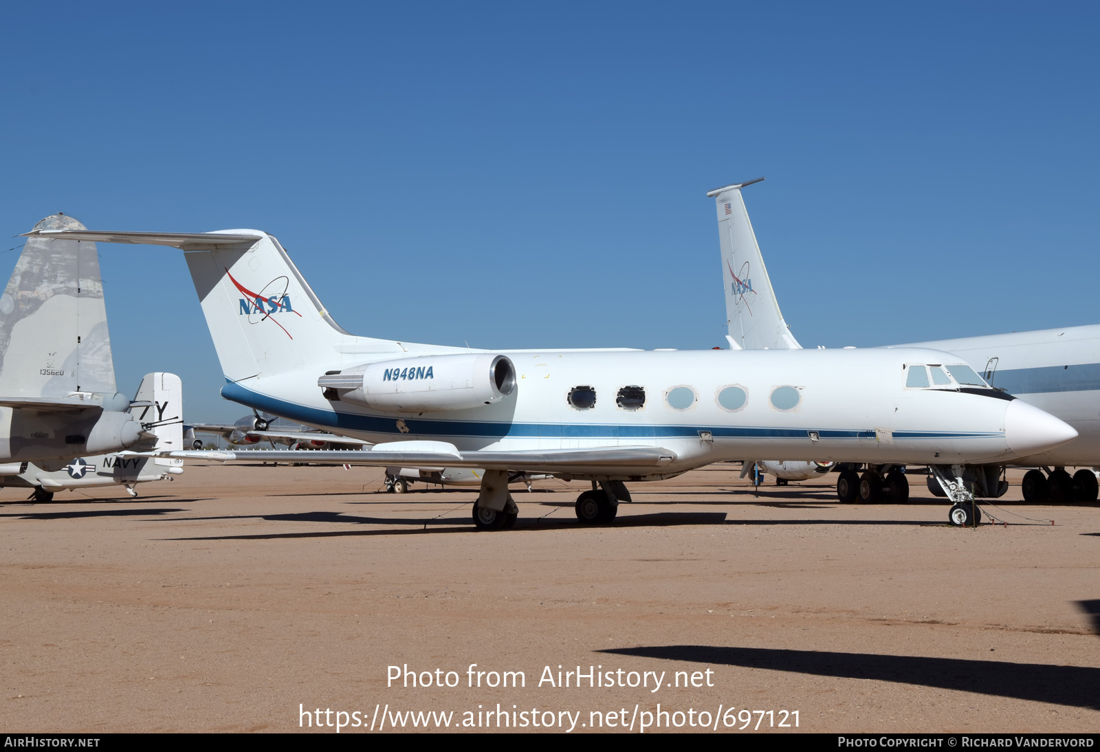 Aircraft Photo of N948NA | Grumman American G-1159 Gulfstream II | NASA - National Aeronautics and Space Administration | AirHistory.net #697121