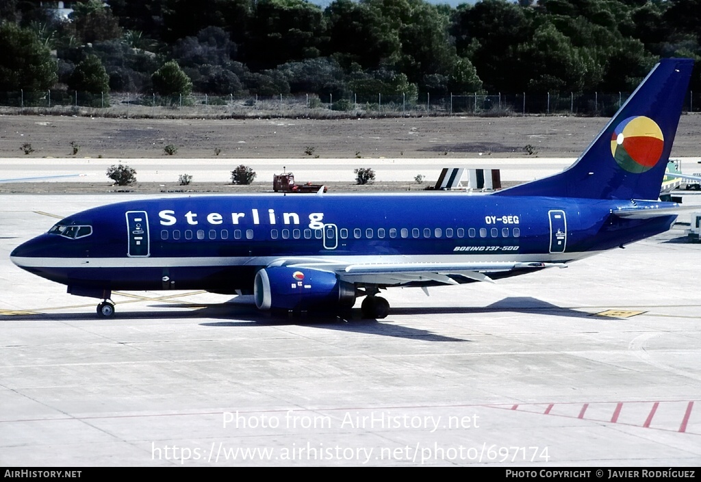 Aircraft Photo of OY-SEG | Boeing 737-59D | Sterling European Airlines | AirHistory.net #697174
