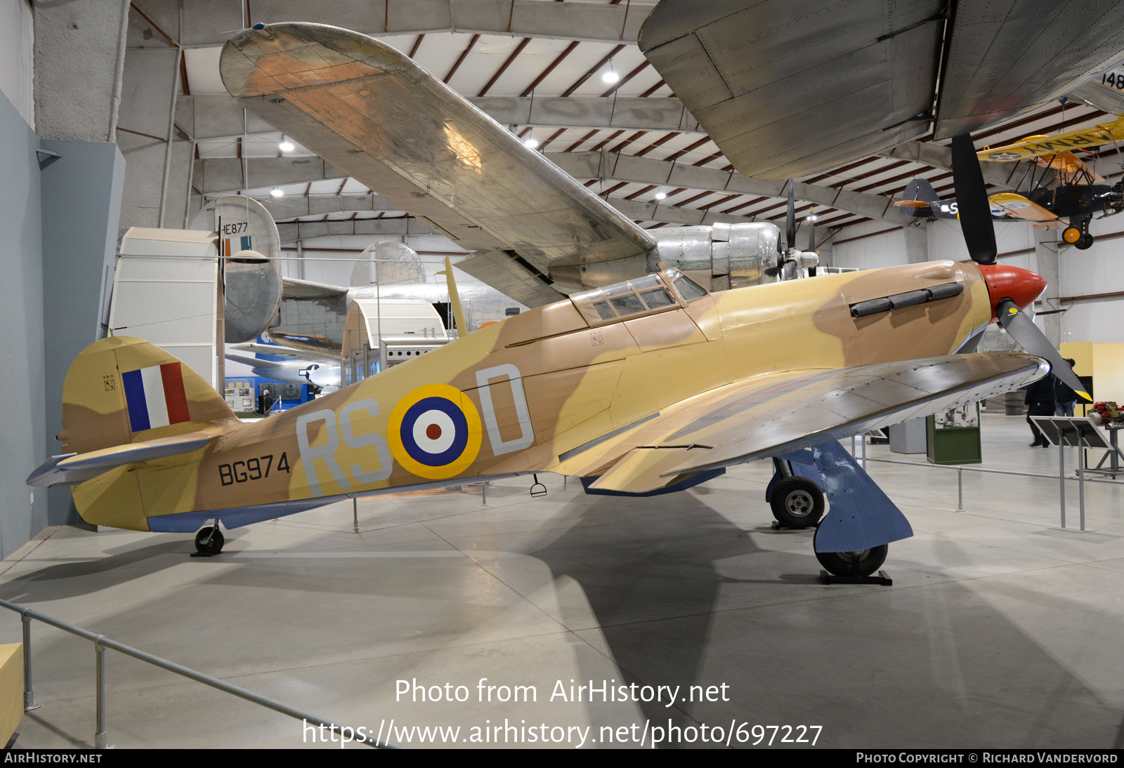 Aircraft Photo of BG974 | Hawker Hurricane Mk12 | UK - Air Force | AirHistory.net #697227