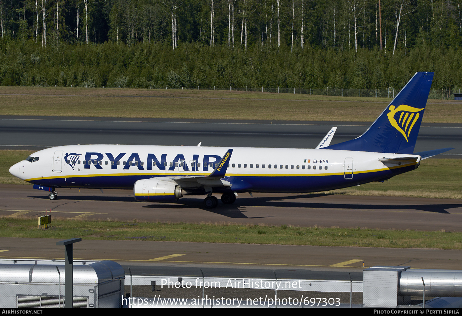 Aircraft Photo of EI-EVR | Boeing 737-8AS | Ryanair | AirHistory.net #697303