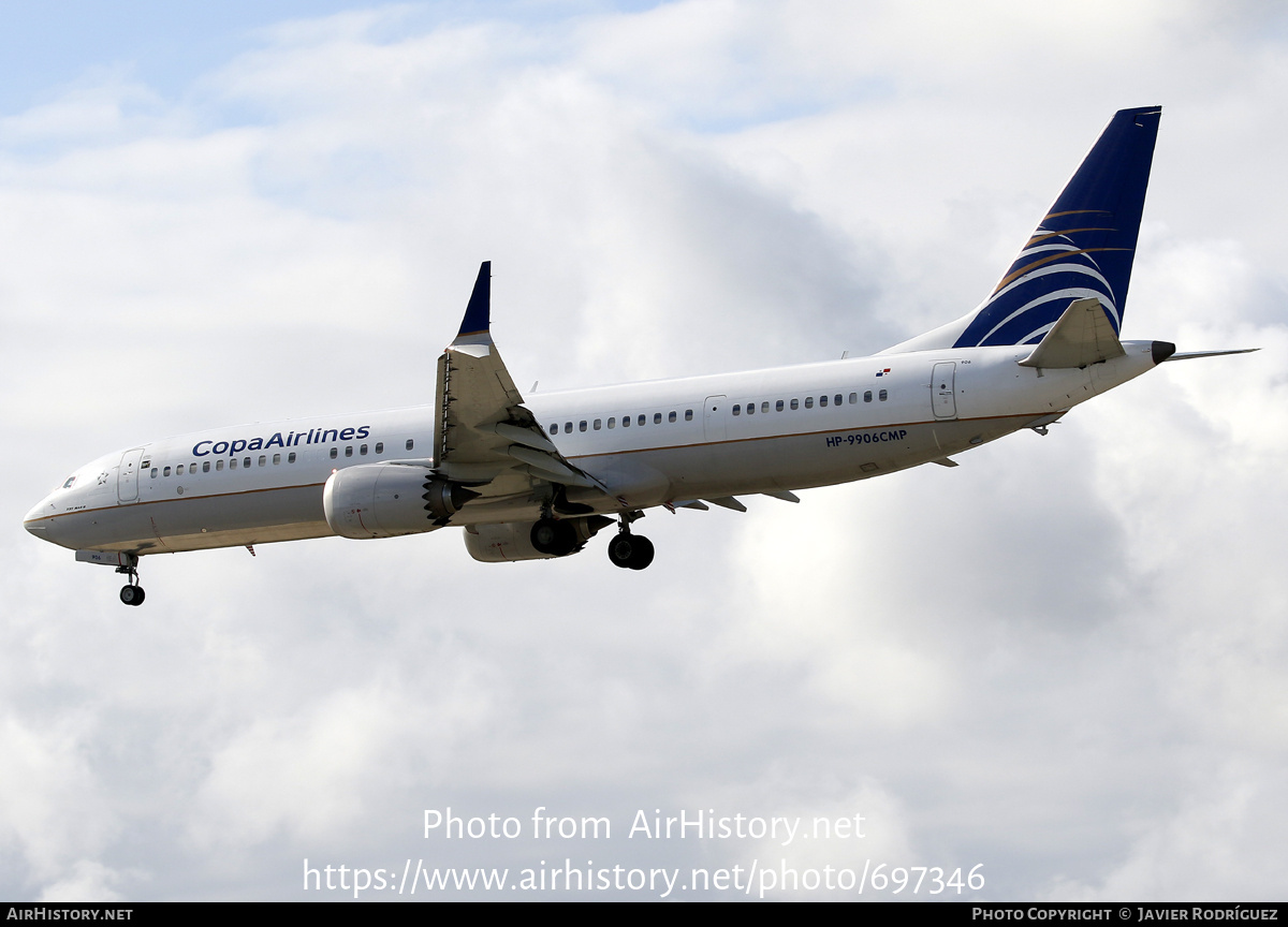 Aircraft Photo of HP-9906CMP | Boeing 737-9 Max 9 | Copa Airlines | AirHistory.net #697346