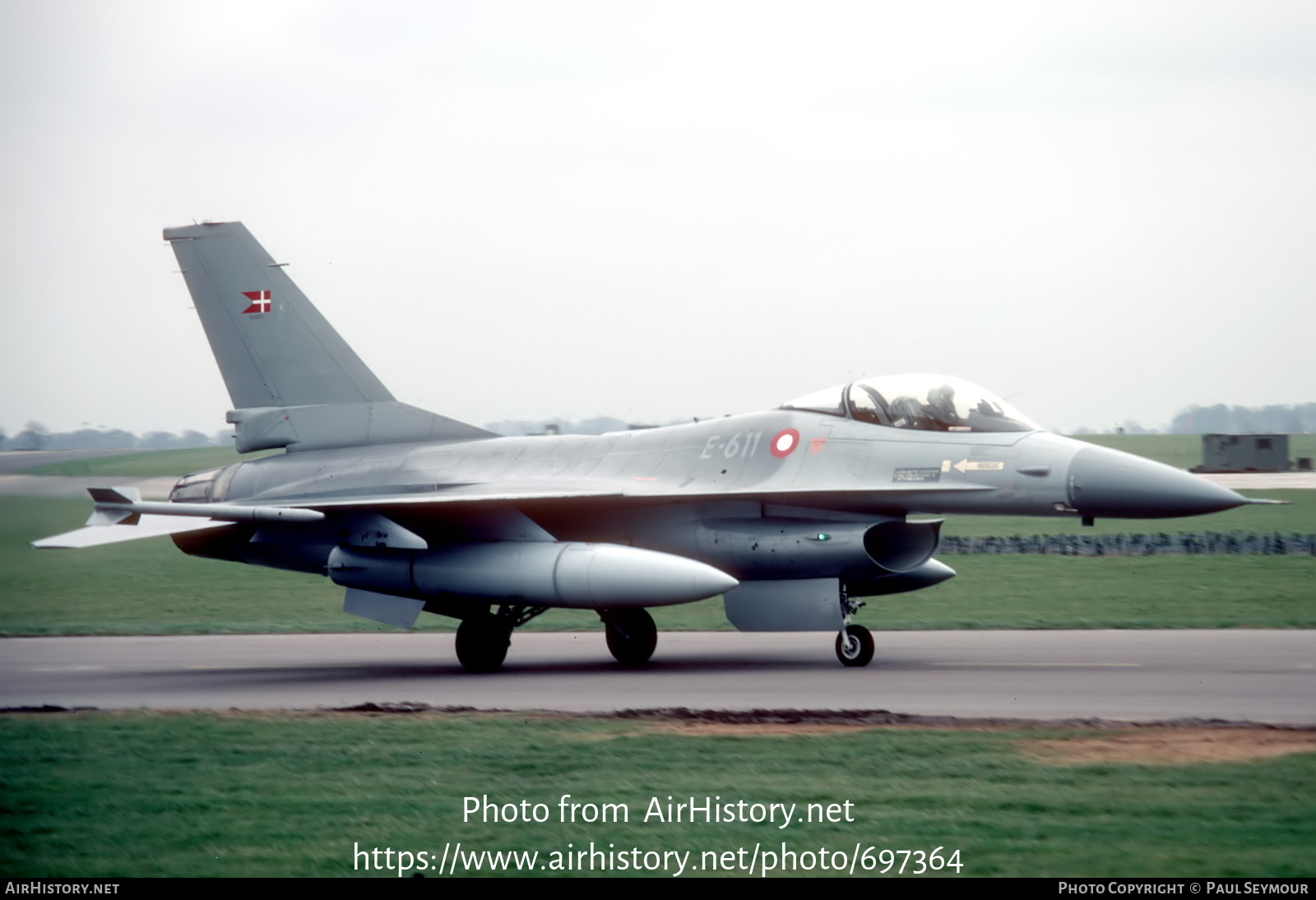 Aircraft Photo of E-611 | General Dynamics F-16A Fighting Falcon | Denmark - Air Force | AirHistory.net #697364