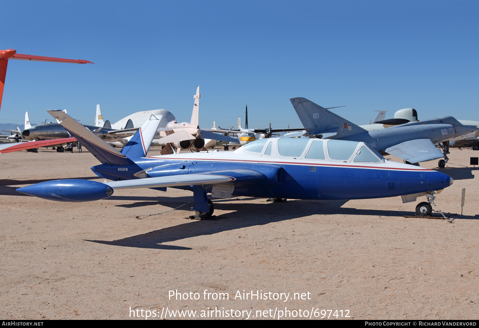 Aircraft Photo of N492FM | Fouga CM-170 Magister | AirHistory.net #697412