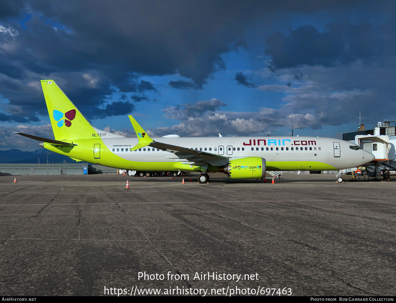 Aircraft Photo of HL7217 | Boeing 737-8 Max 8 | Jin Air | AirHistory.net #697463