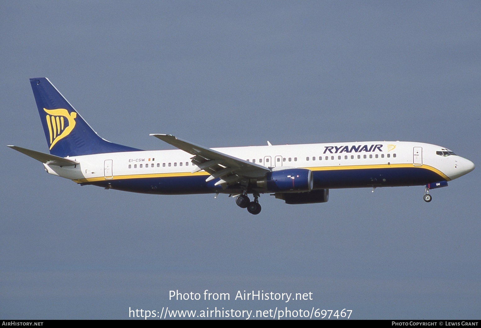 Aircraft Photo of EI-CSW | Boeing 737-8AS | Ryanair | AirHistory.net #697467