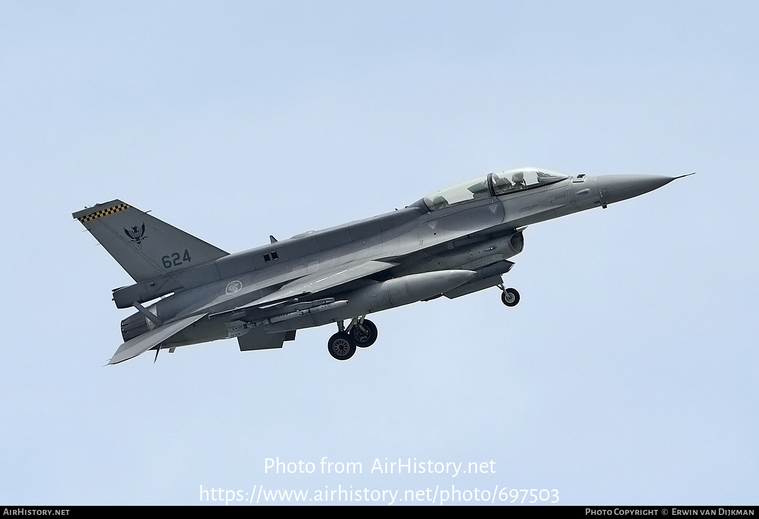 Aircraft Photo of 624 | General Dynamics F-16D Fighting Falcon | Singapore - Air Force | AirHistory.net #697503