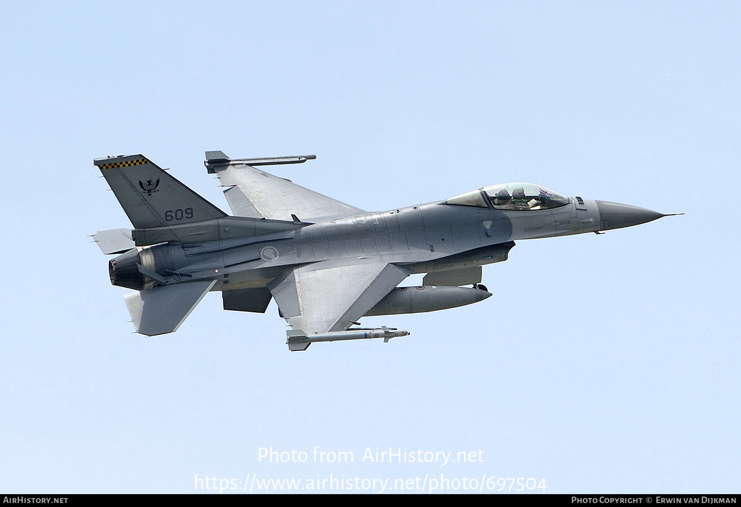 Aircraft Photo of 609 | General Dynamics F-16C Fighting Falcon | Singapore - Air Force | AirHistory.net #697504