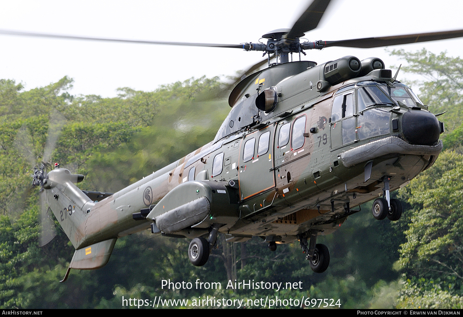 Aircraft Photo of 279 | Aerospatiale AS-532UL Cougar | Singapore - Air Force | AirHistory.net #697524