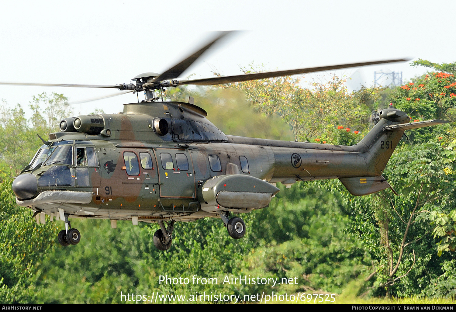 Aircraft Photo of 291 | Aerospatiale AS-332M1 Super Puma | Singapore - Air Force | AirHistory.net #697525