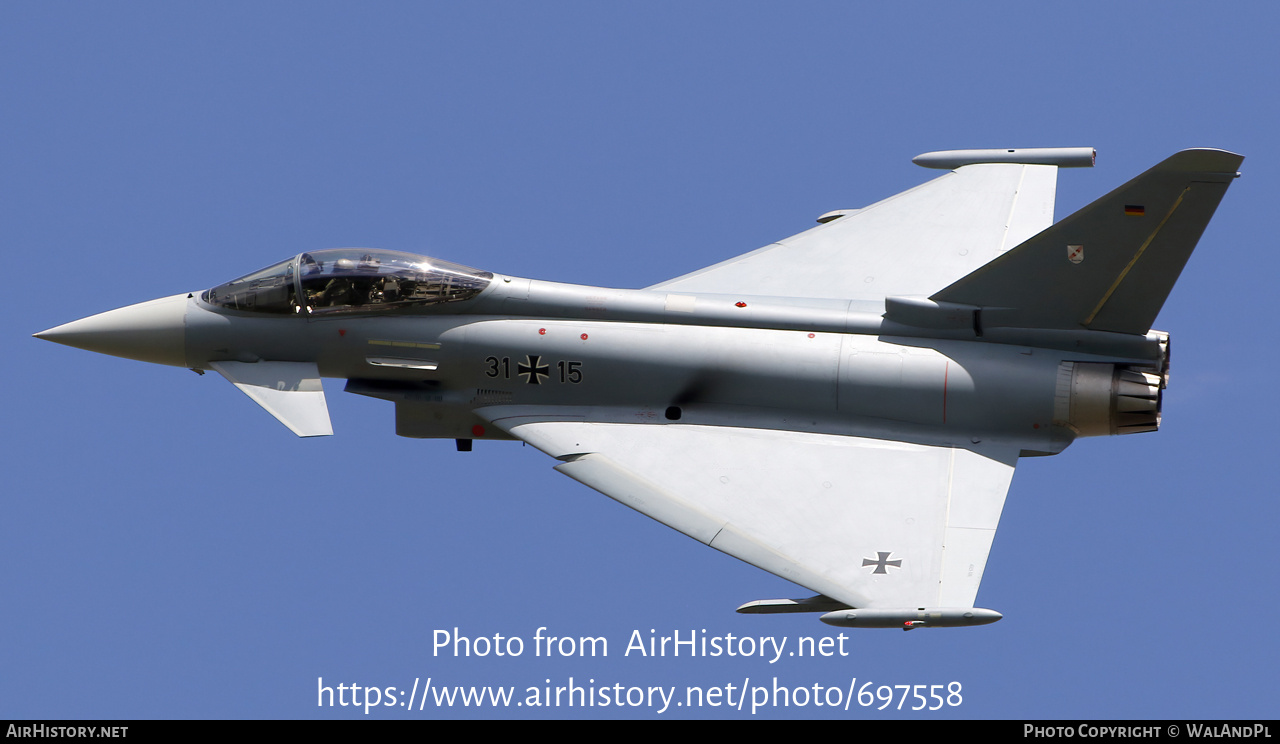 Aircraft Photo of 3115 | Eurofighter EF-2000 Typhoon S | Germany - Air Force | AirHistory.net #697558