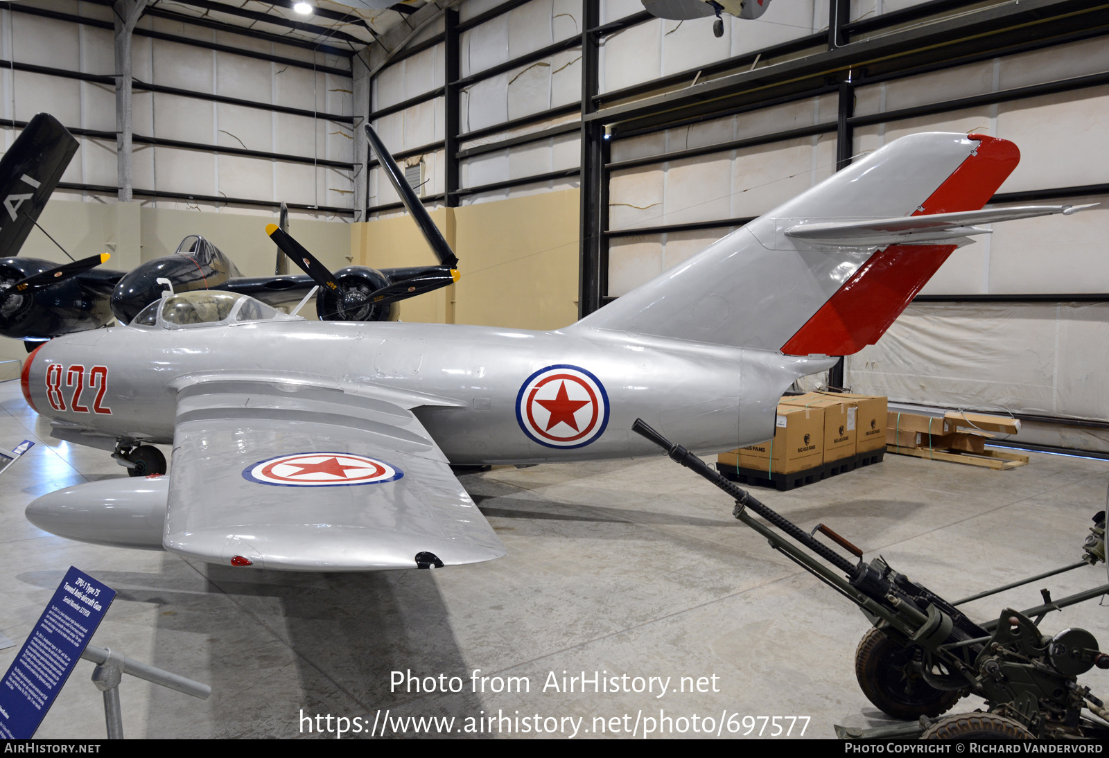 Aircraft Photo of 822 | PZL-Mielec Lim-2 (MiG-15bis) | North Korea - Air Force | AirHistory.net #697577