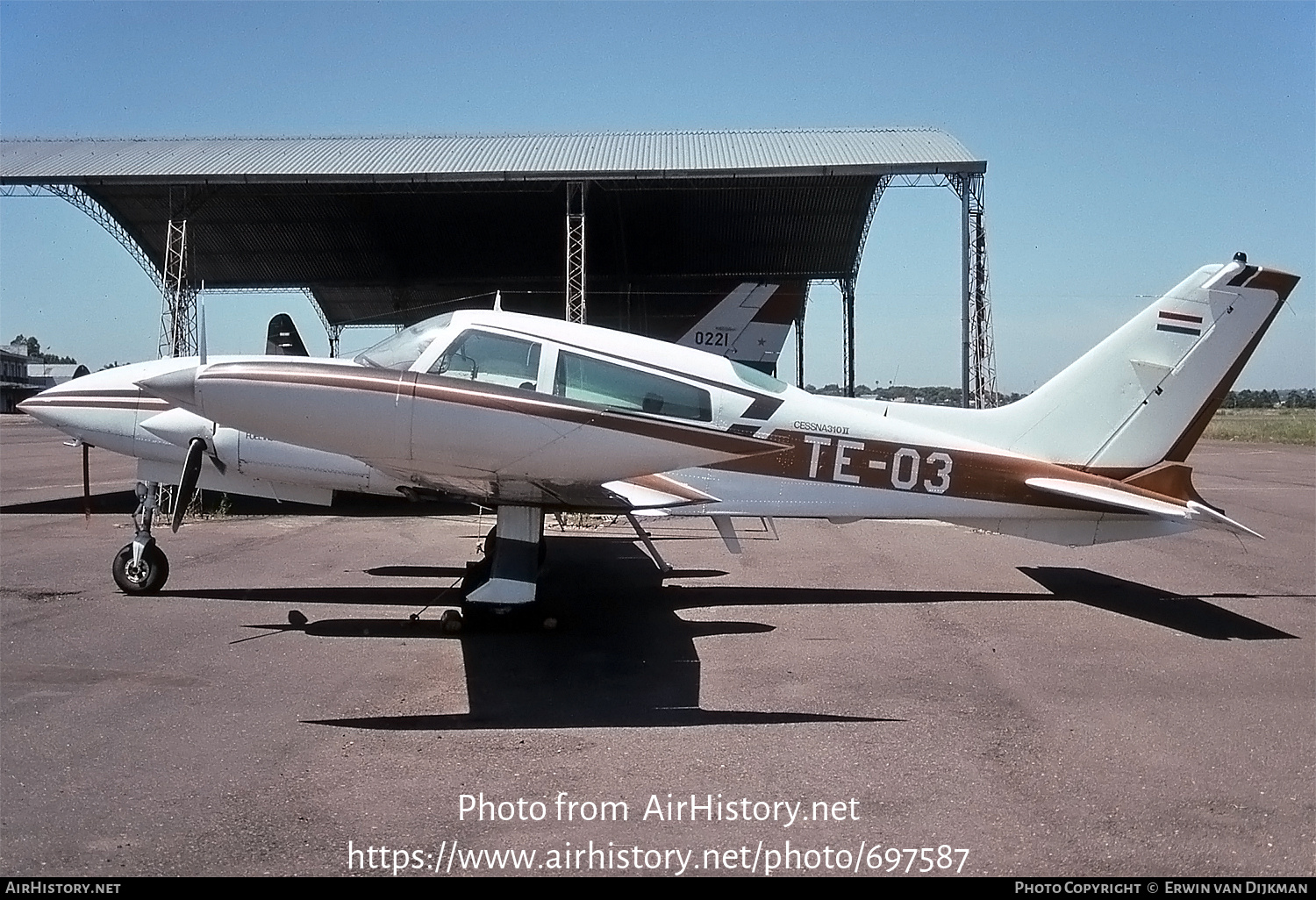 Aircraft Photo of TE-03 | Cessna 310R | Paraguay - Army | AirHistory.net #697587