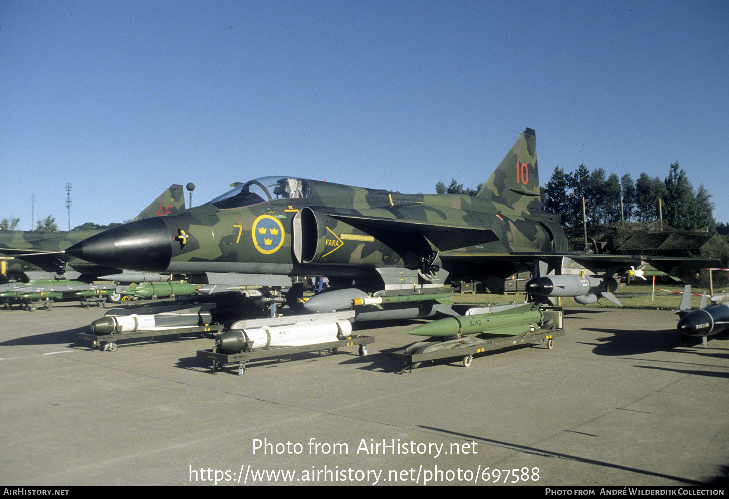 Aircraft Photo of 37010 | Saab AJ37 Viggen | Sweden - Air Force | AirHistory.net #697588