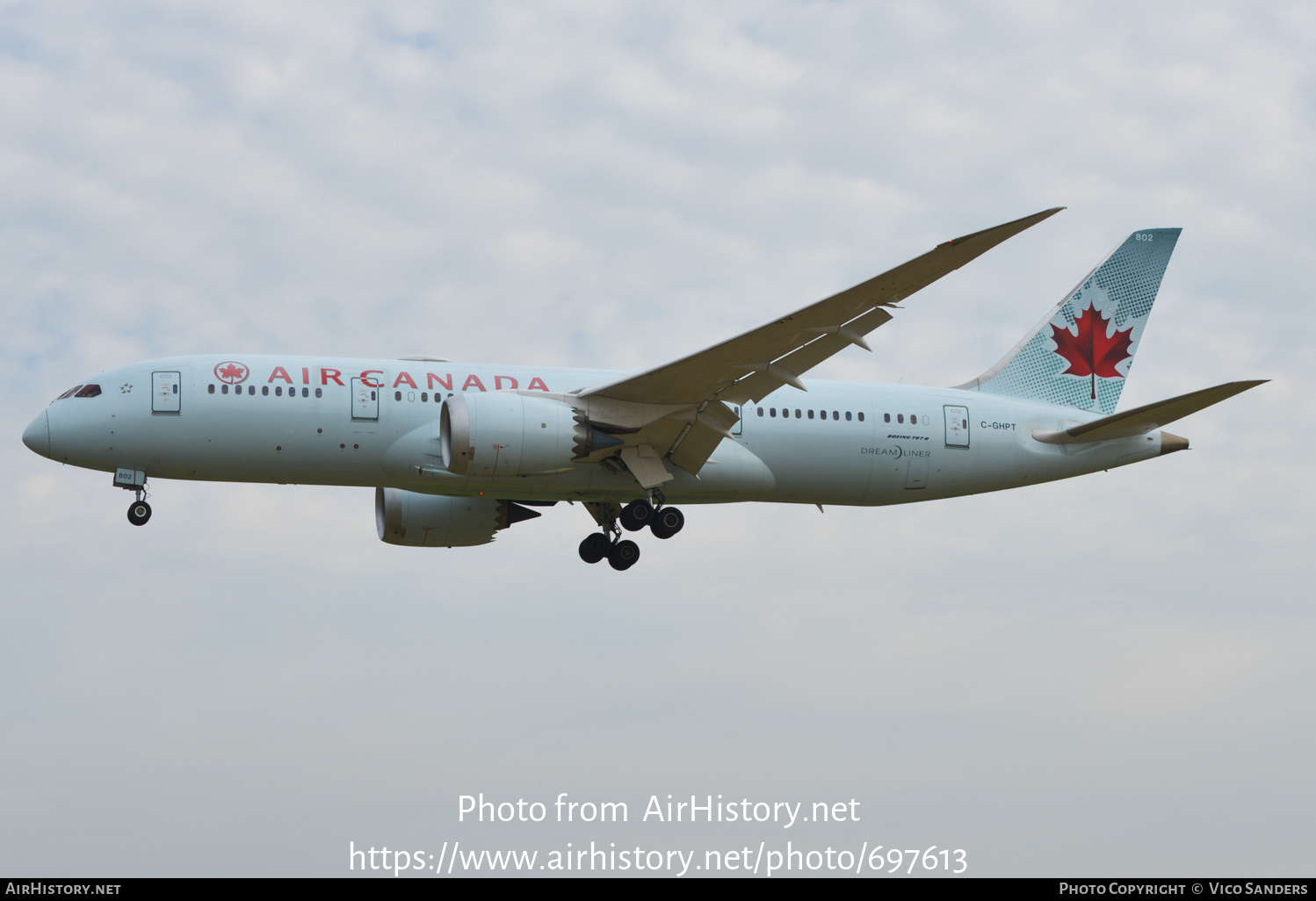 Aircraft Photo of C-GHPT | Boeing 787-8 Dreamliner | Air Canada | AirHistory.net #697613