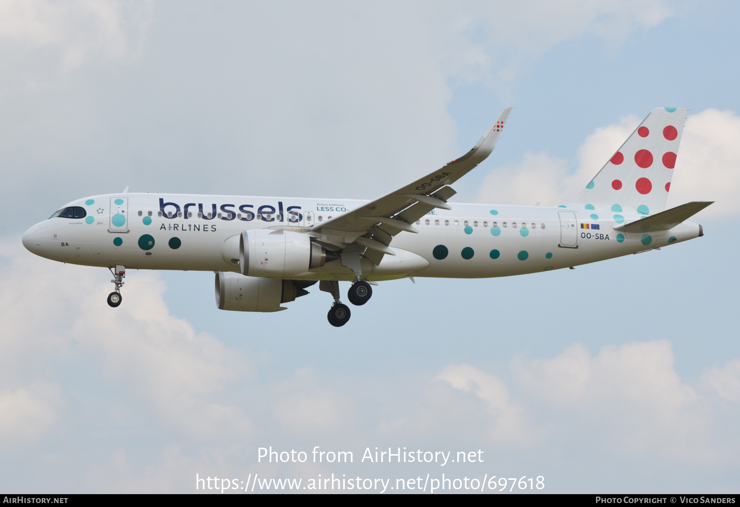 Aircraft Photo of OO-SBA | Airbus A320-251N | Brussels Airlines | AirHistory.net #697618