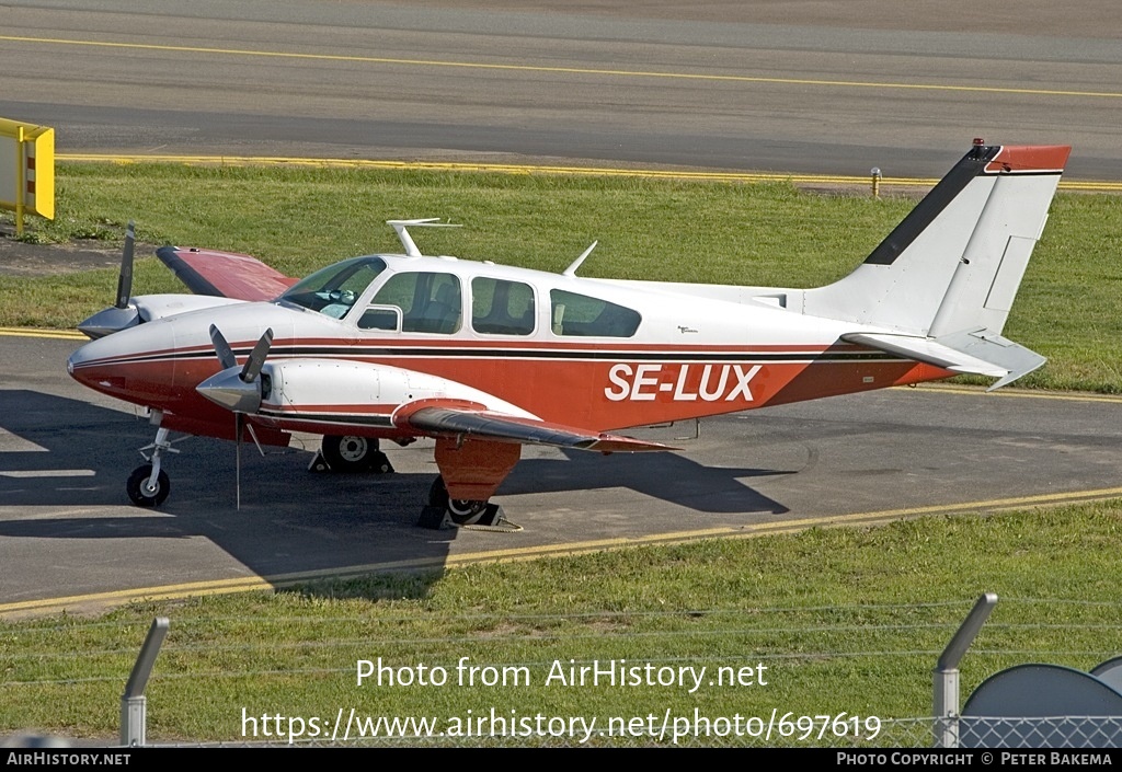 Aircraft Photo of SE-LUX | Beech B55 Baron (95-B55) | AirHistory.net #697619