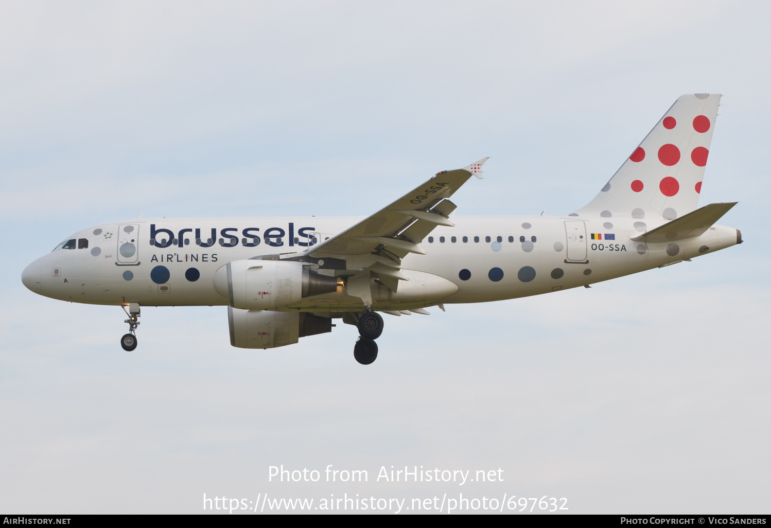 Aircraft Photo of OO-SSA | Airbus A319-111 | Brussels Airlines | AirHistory.net #697632