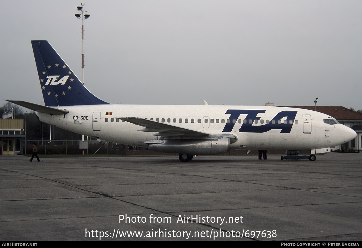 Aircraft Photo of OO-SDB | Boeing 737-229/Adv | TEA - Trans European Airways | AirHistory.net #697638