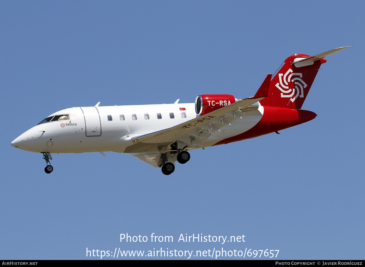 Aircraft Photo of TC-RSA | Bombardier Challenger 605 (CL-600-2B16) | Redstar Aviation | AirHistory.net #697657