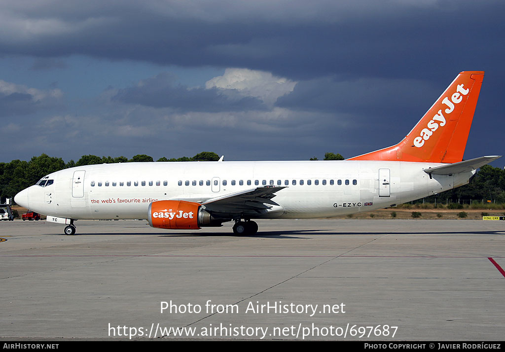 Aircraft Photo of G-EZYC | Boeing 737-3Y0 | EasyJet | AirHistory.net #697687