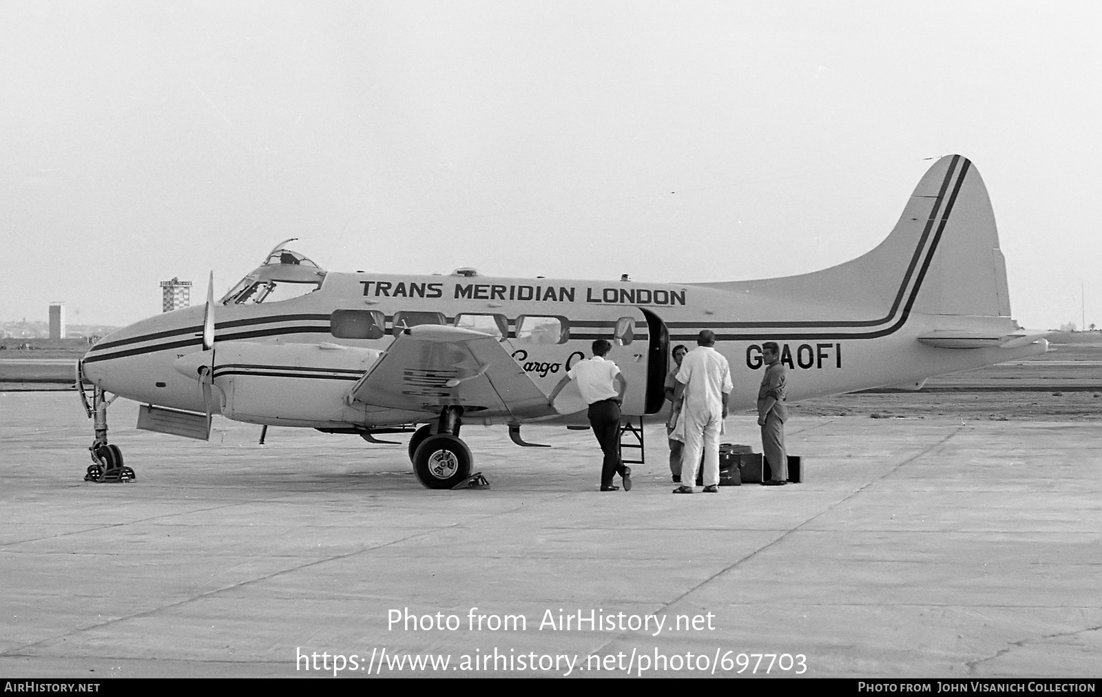 Aircraft Photo of G-AOFI | De Havilland D.H. 104 Dove 6 | Trans Meridian London | AirHistory.net #697703