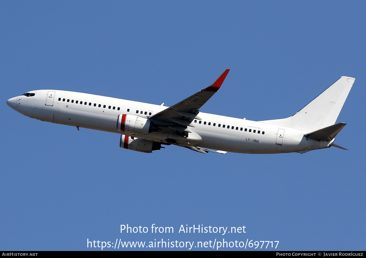 Aircraft Photo of LY-UNO | Boeing 737-8FE | AirHistory.net #697717