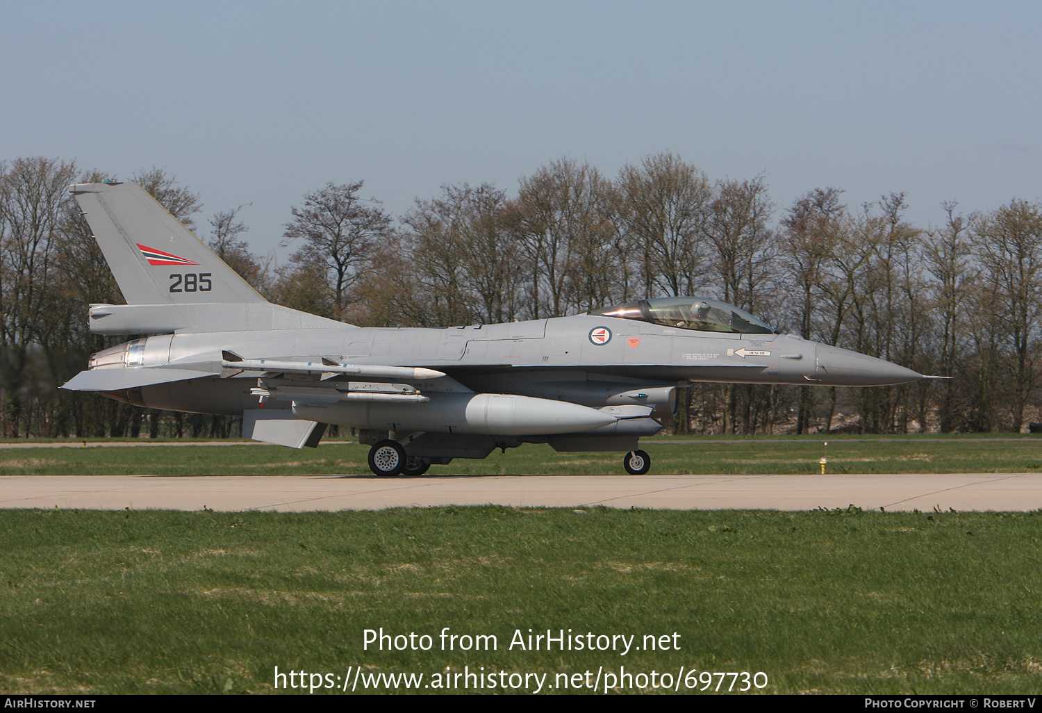 Aircraft Photo of 285 | General Dynamics F-16AM Fighting Falcon | Norway - Air Force | AirHistory.net #697730