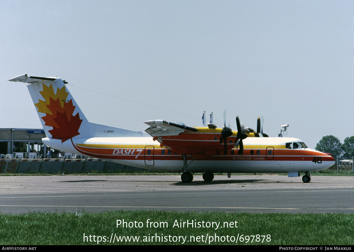 Aircraft Photo of C-GNBX | De Havilland Canada DHC-7-100 Dash 7 | De Havilland Canada | AirHistory.net #697878