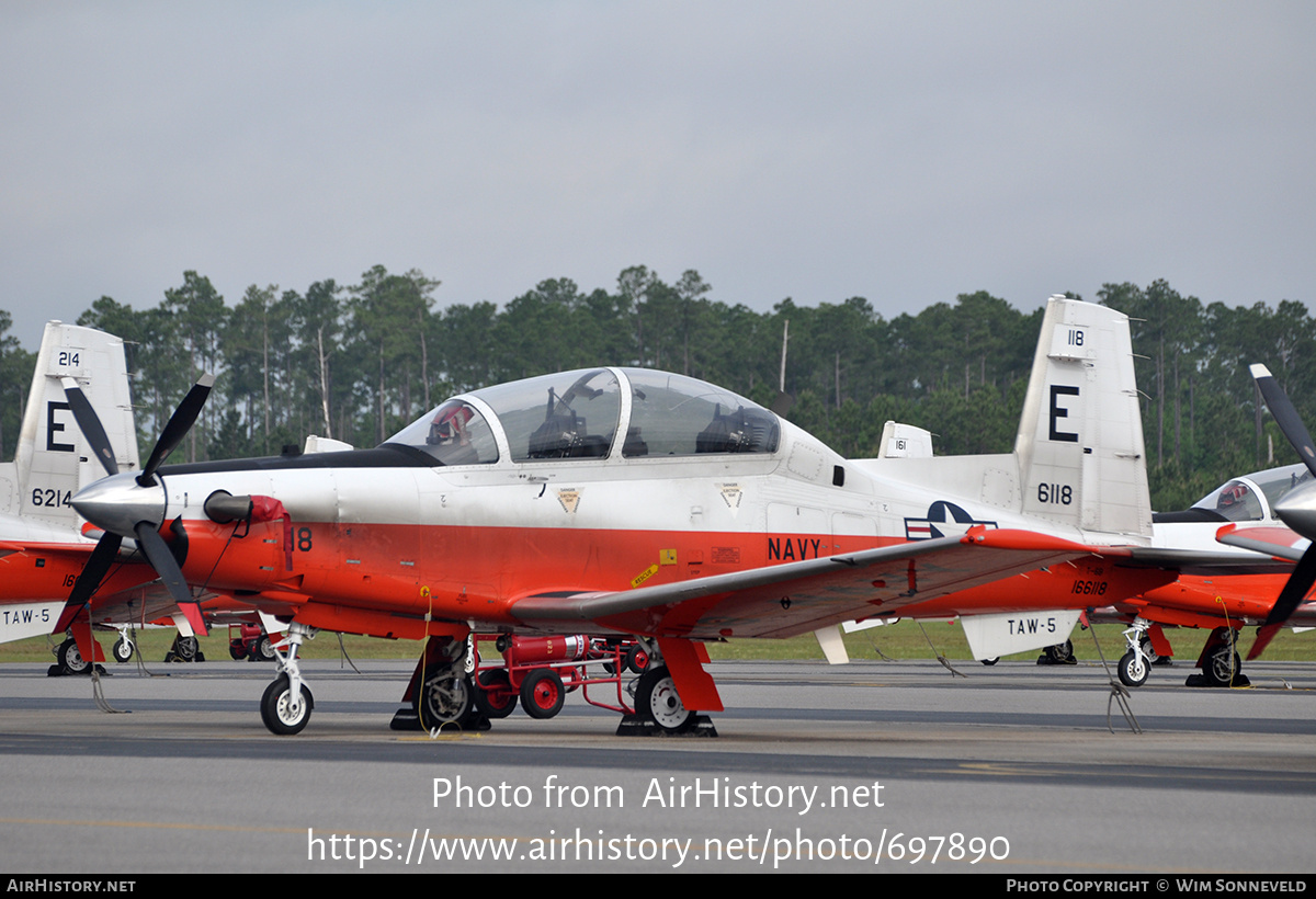 Aircraft Photo of 166118 / 6118 | Hawker Beechcraft T-6B Texan II | USA - Navy | AirHistory.net #697890