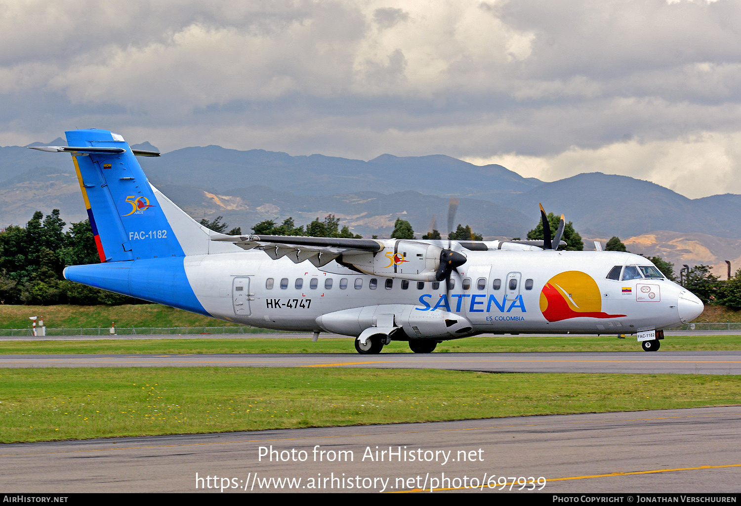 Aircraft Photo of FAC1182 / HK-4747 | ATR ATR-42-500 | Colombia - Satena | AirHistory.net #697939