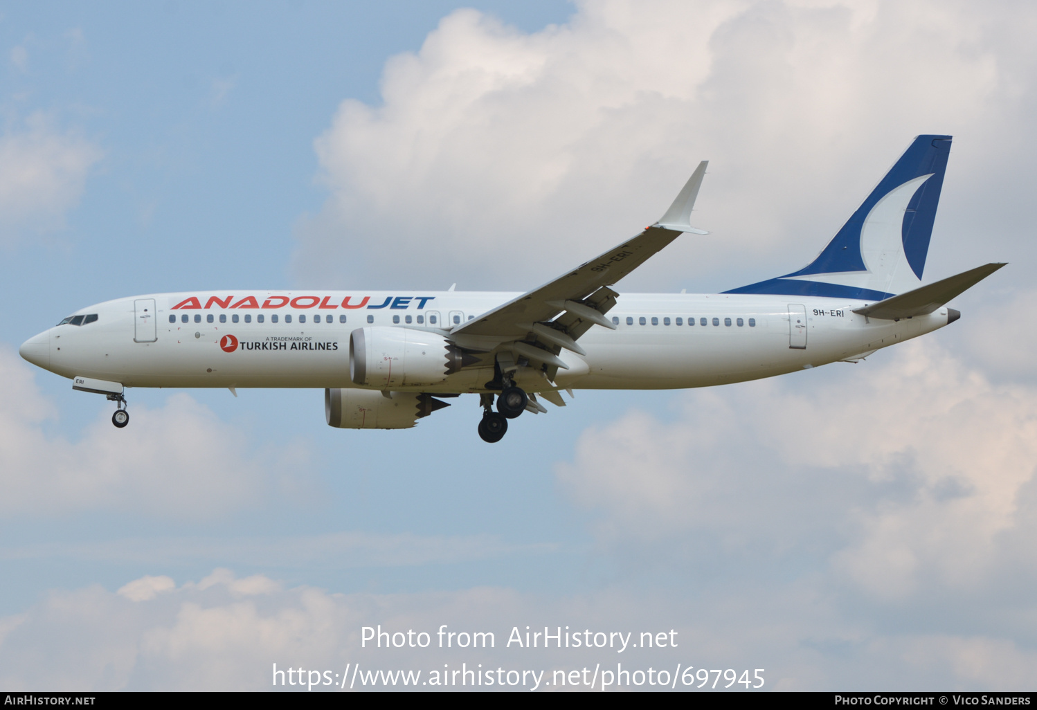 Aircraft Photo of 9H-ERI | Boeing 737-8 Max 8 | AnadoluJet | AirHistory.net #697945