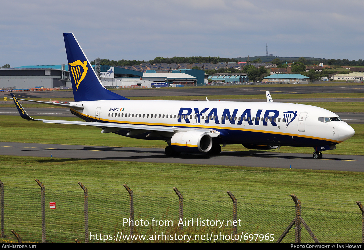 Aircraft Photo of EI-EFC | Boeing 737-8AS | Ryanair | AirHistory.net #697965