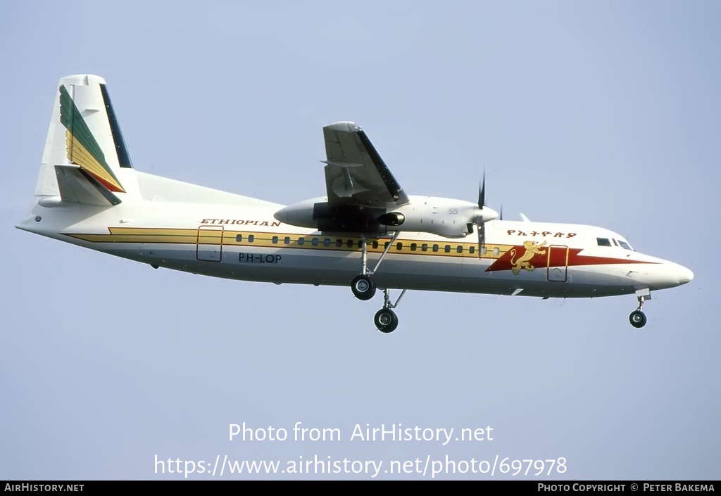 Aircraft Photo of PH-LOP | Fokker 50 | Ethiopian Airlines | AirHistory.net #697978