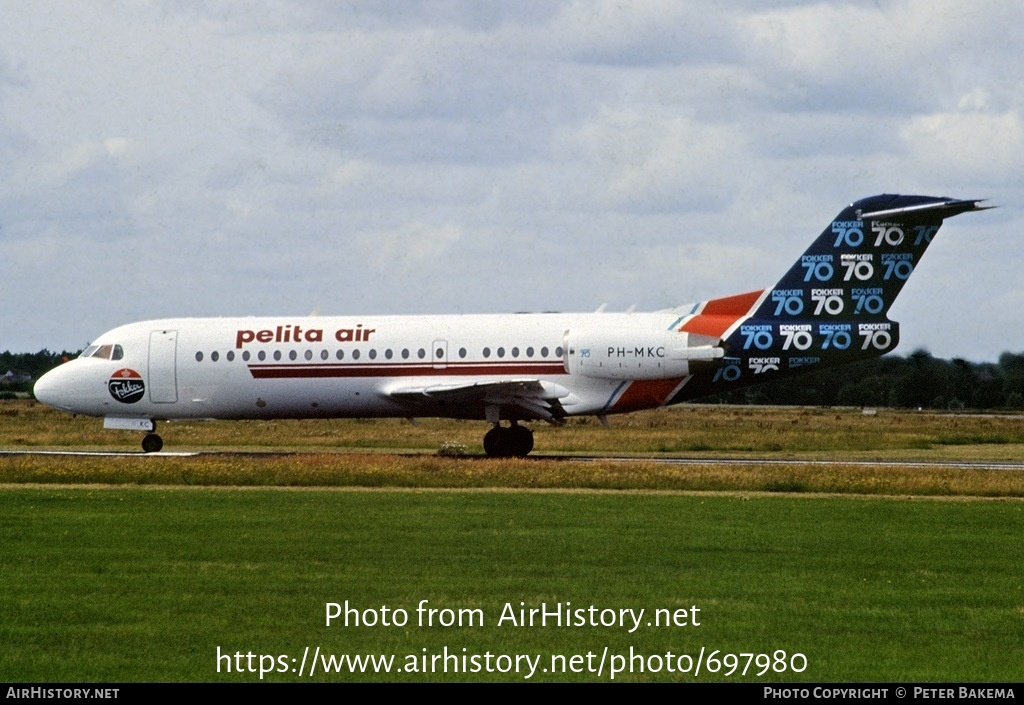 Aircraft Photo of PH-MKC | Fokker 70 (F28-0070) | Pelita Air Service | AirHistory.net #697980