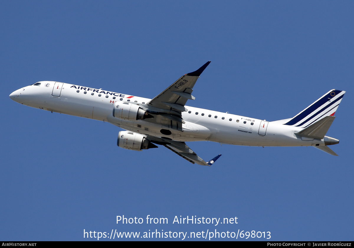 Aircraft Photo of F-HBLB | Embraer 190LR (ERJ-190-100LR) | Air France | AirHistory.net #698013