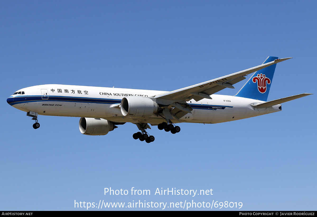 Aircraft Photo of B-20EN | Boeing 777-F | China Southern Airlines Cargo | AirHistory.net #698019