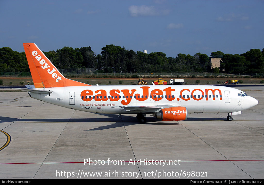 Aircraft Photo of G-EZYK | Boeing 737-33V | EasyJet | AirHistory.net #698021