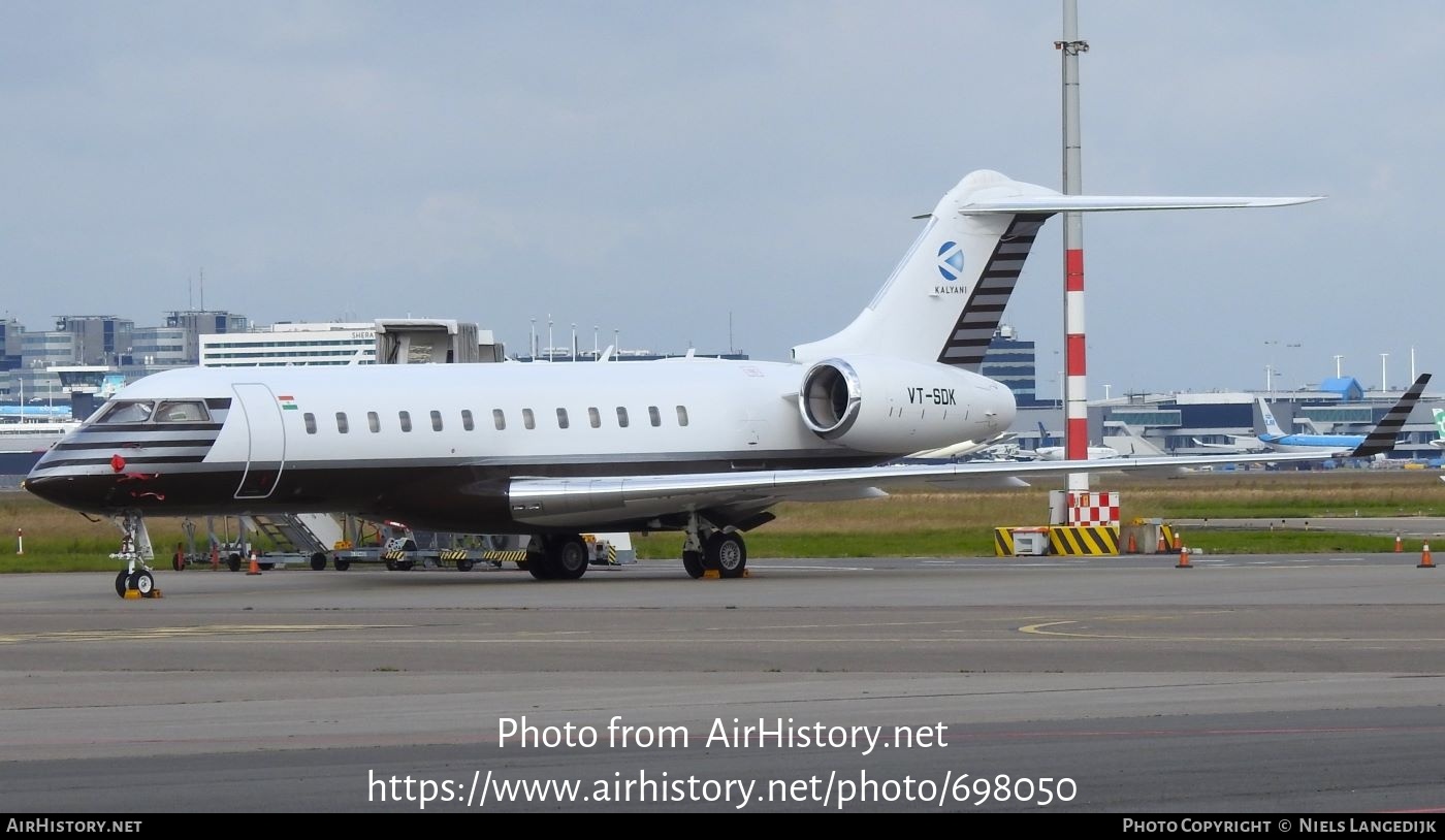 Aircraft Photo of VT-SDK | Bombardier Global Express (BD-700-1A10) | Kalyani Group | AirHistory.net #698050