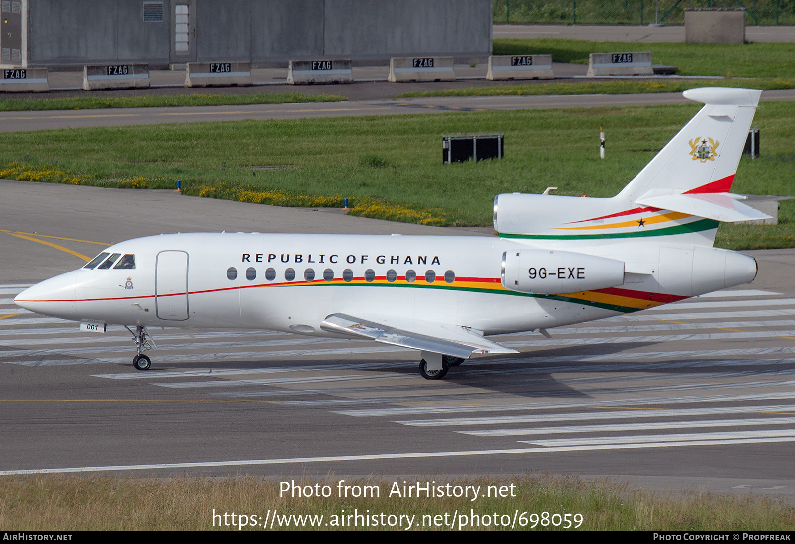 Aircraft Photo of 9G-EXE | Dassault Falcon 900EX | Republic of Ghana | AirHistory.net #698059