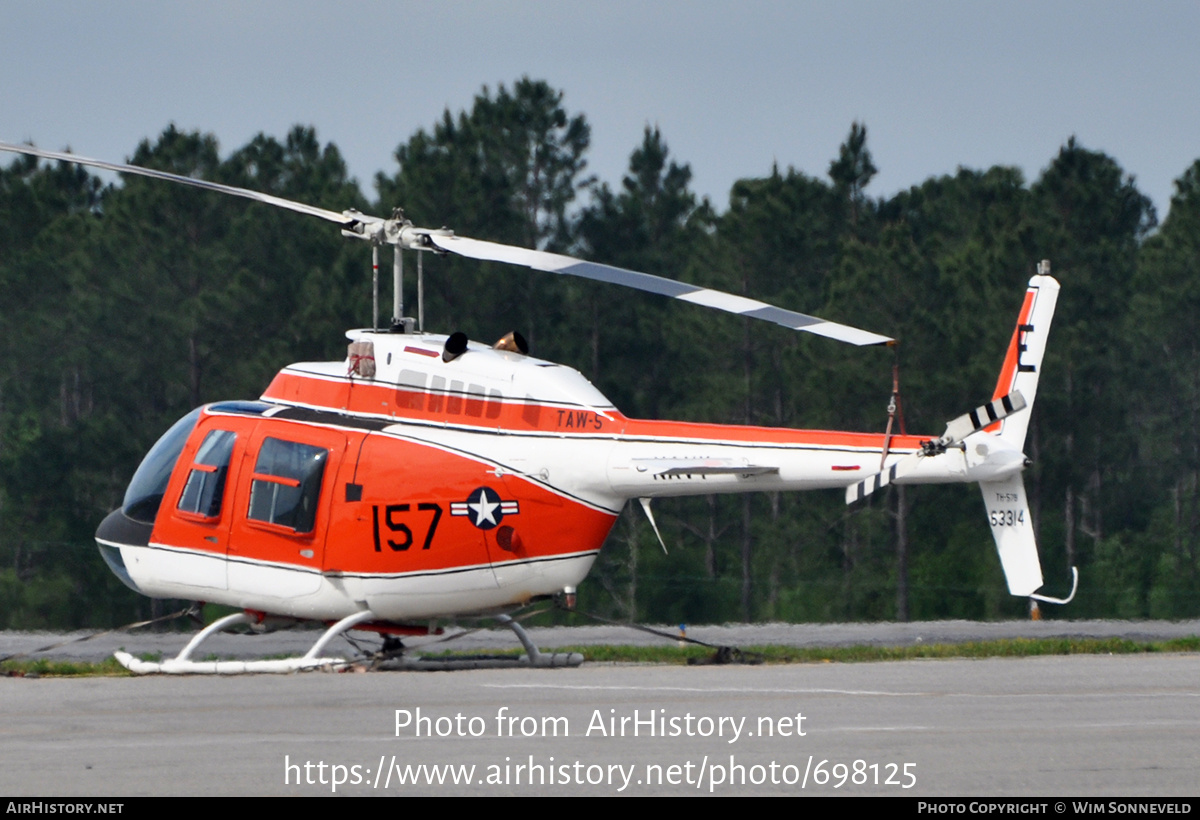 Aircraft Photo of 163314 | Bell TH-57B SeaRanger (206B-3) | USA - Navy | AirHistory.net #698125