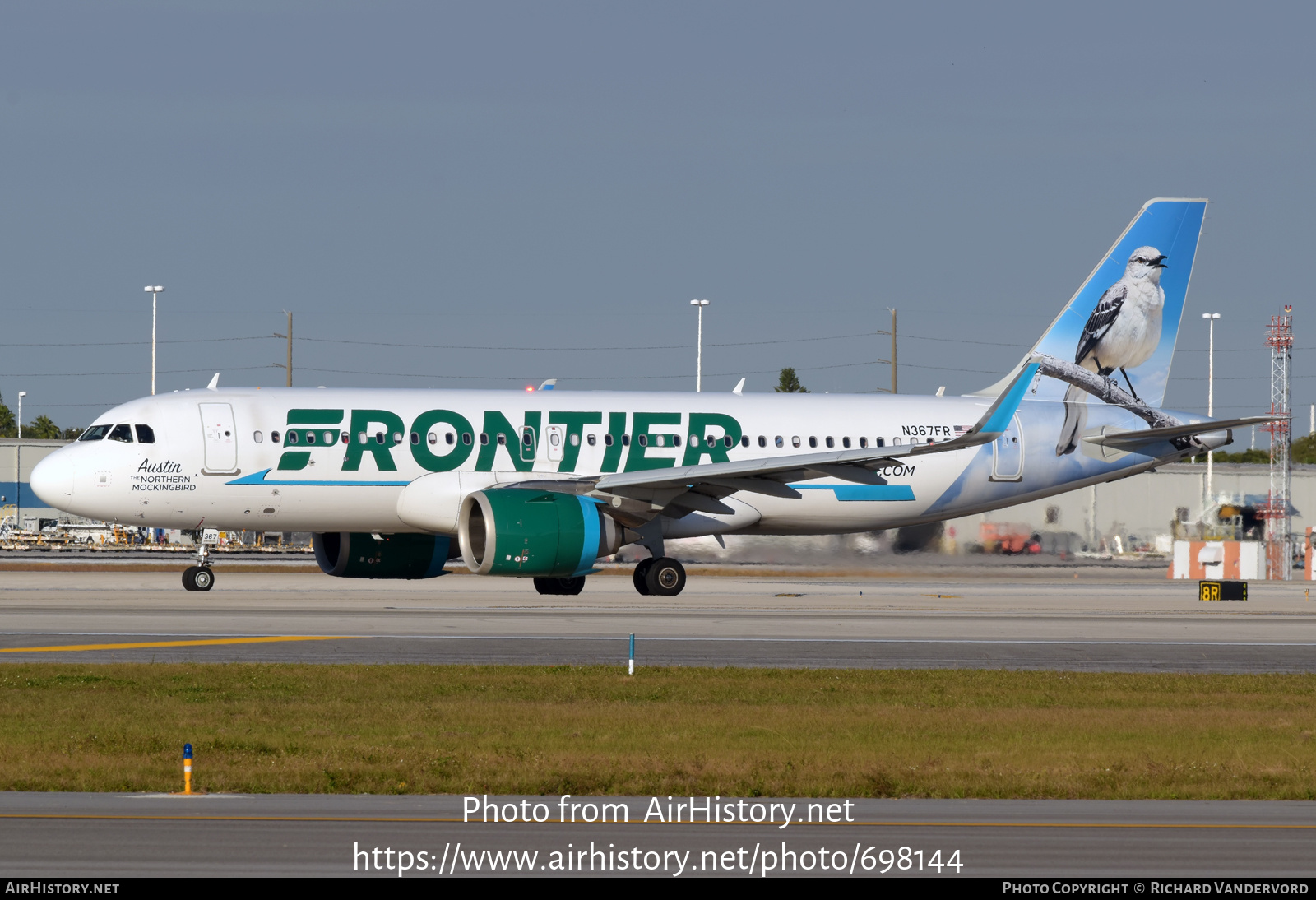 Aircraft Photo of N367FR | Airbus A320-251N | Frontier Airlines | AirHistory.net #698144