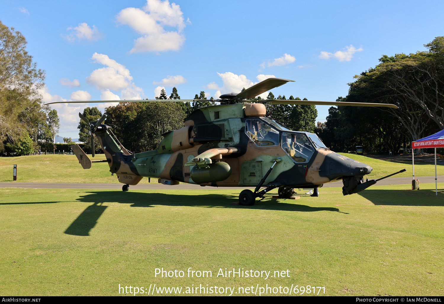 Aircraft Photo of A38-16 | Eurocopter EC-665 Tiger ARH | Australia - Army | AirHistory.net #698171