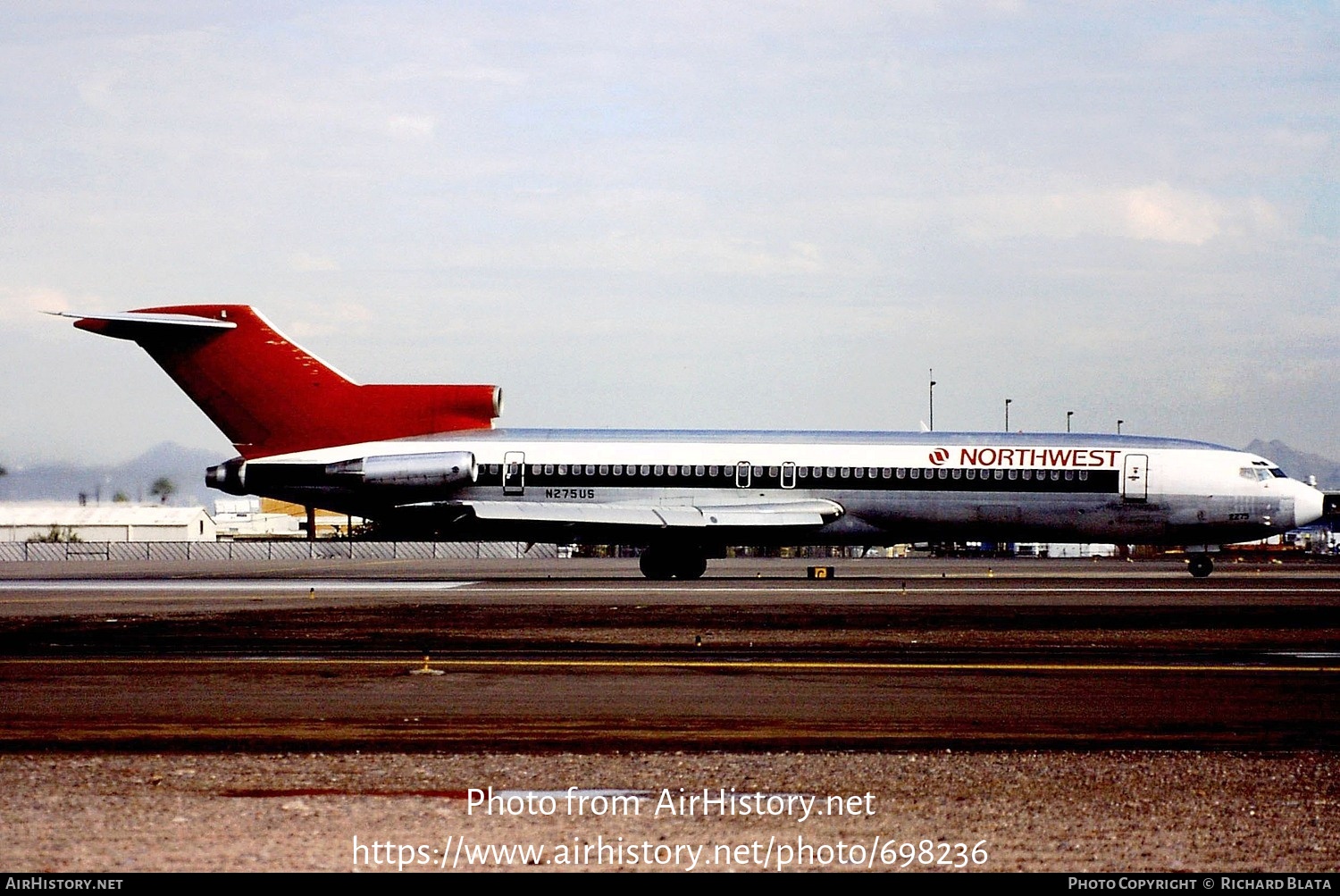 Aircraft Photo of N275US | Boeing 727-251/Adv | Northwest Airlines | AirHistory.net #698236