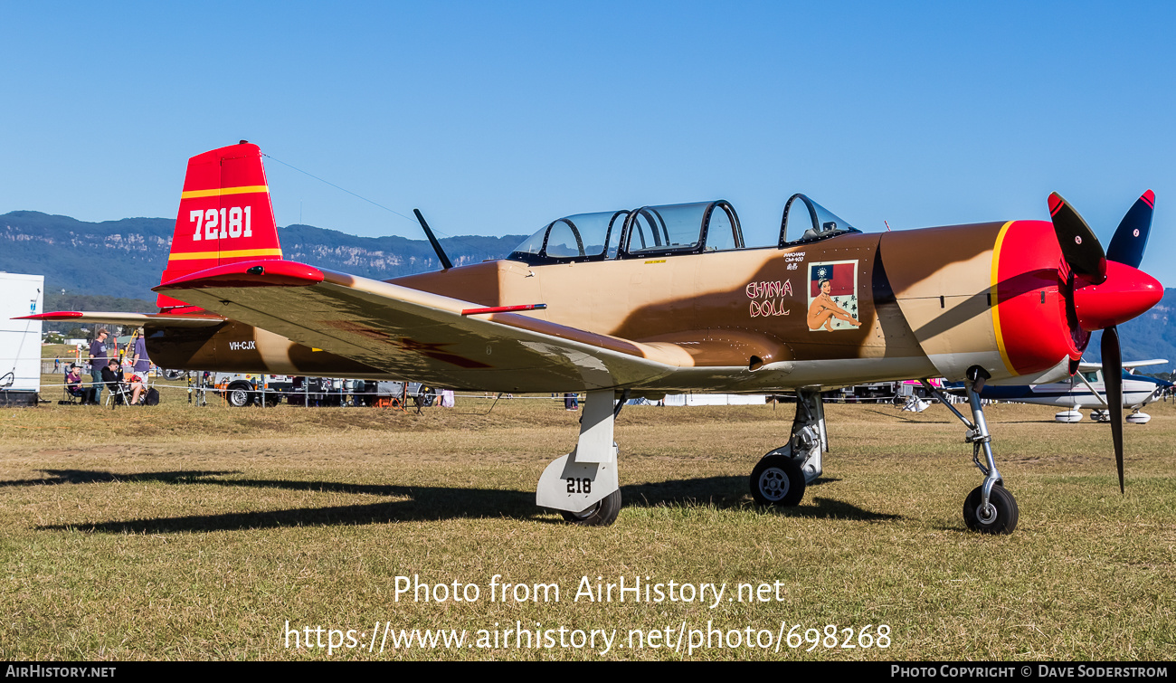 Aircraft Photo of VH-CJX / 72181 | Nanchang CJ-6A | China - Air Force | AirHistory.net #698268